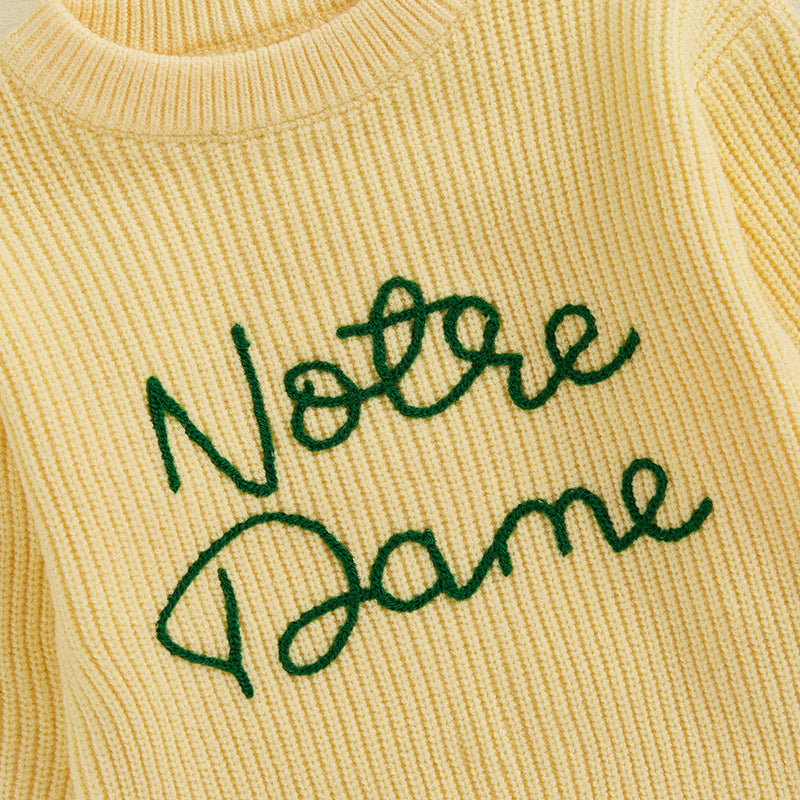 Comfortable & Playful – 'Notre Dame' Sweater