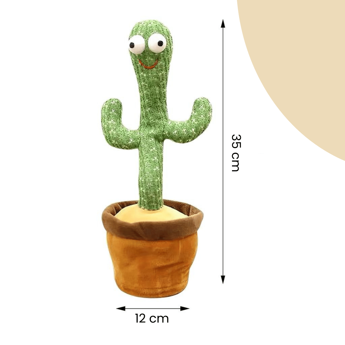 Plaything that responds to sounds - Dancing cactus