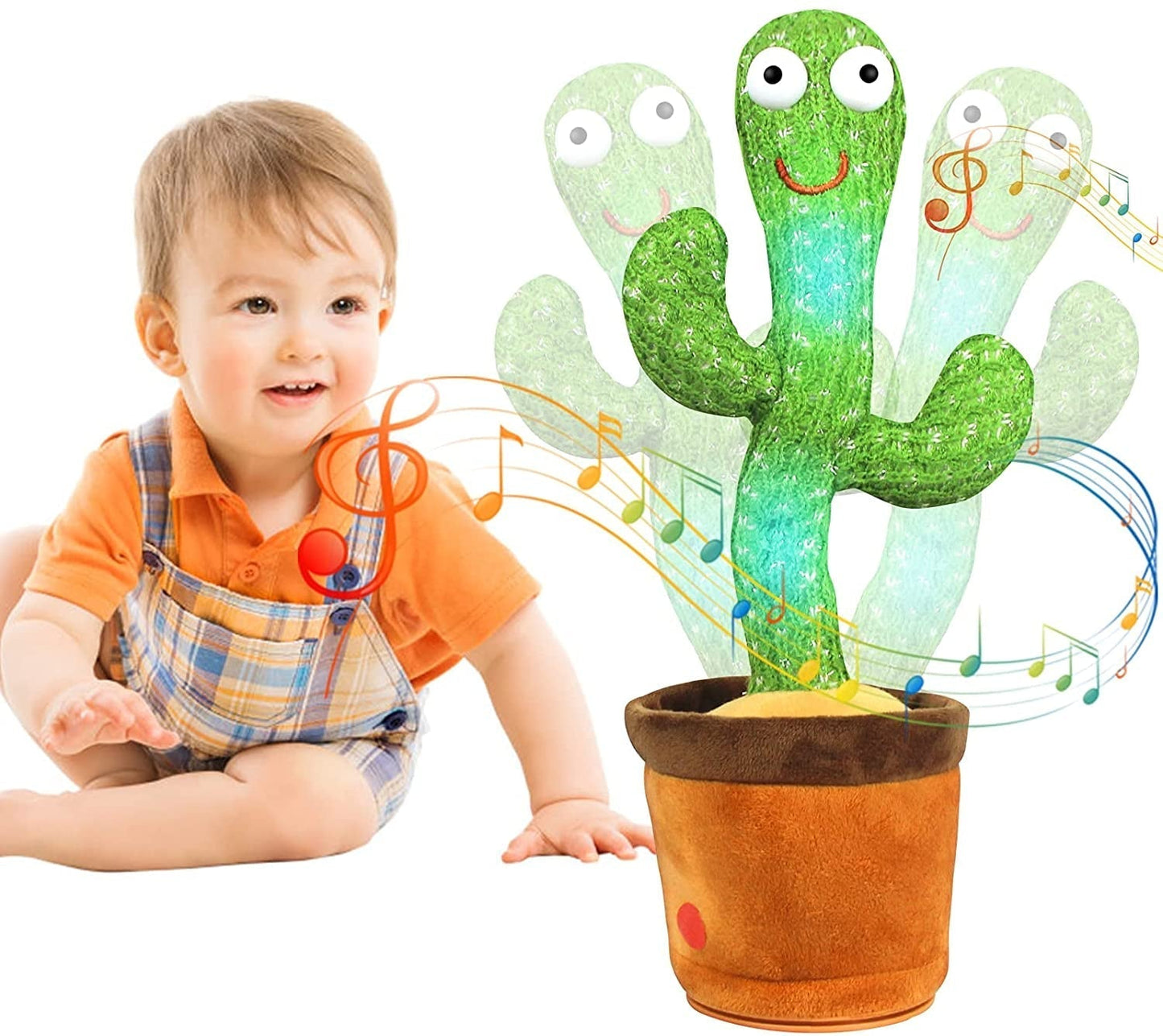 Plaything that responds to sounds - Dancing cactus