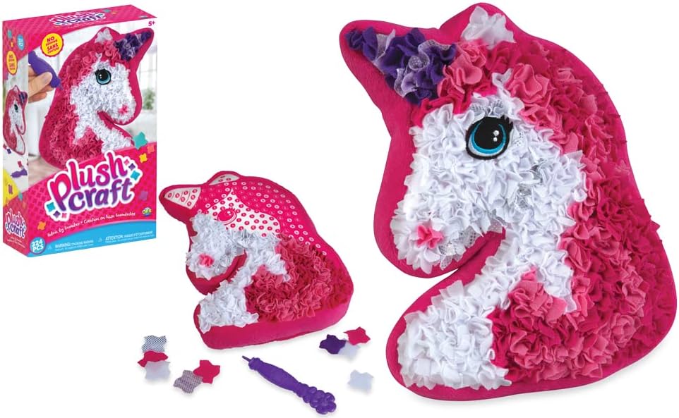 Fluffy fun- Plush unicorn pillow