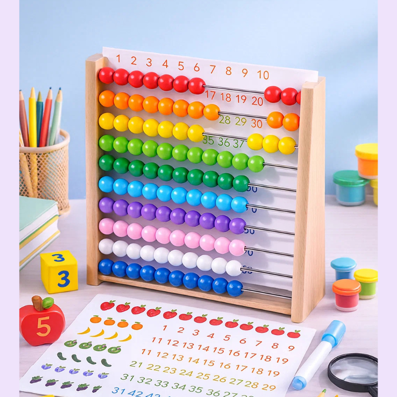 Count and Learn - Wood Abacus