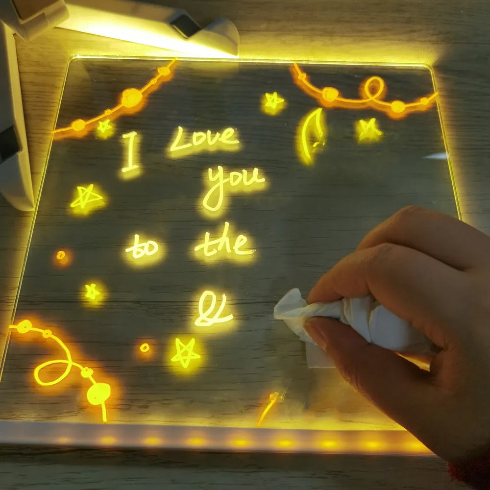 Shining stories - Illuminated drawing board