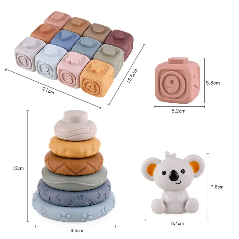 Stacking Tower - Chewing toys for babies