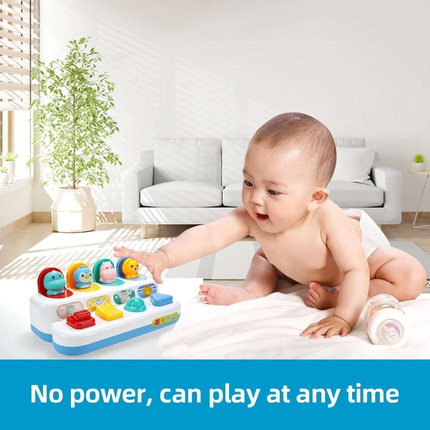 Press and turn the buttons - Infant toy