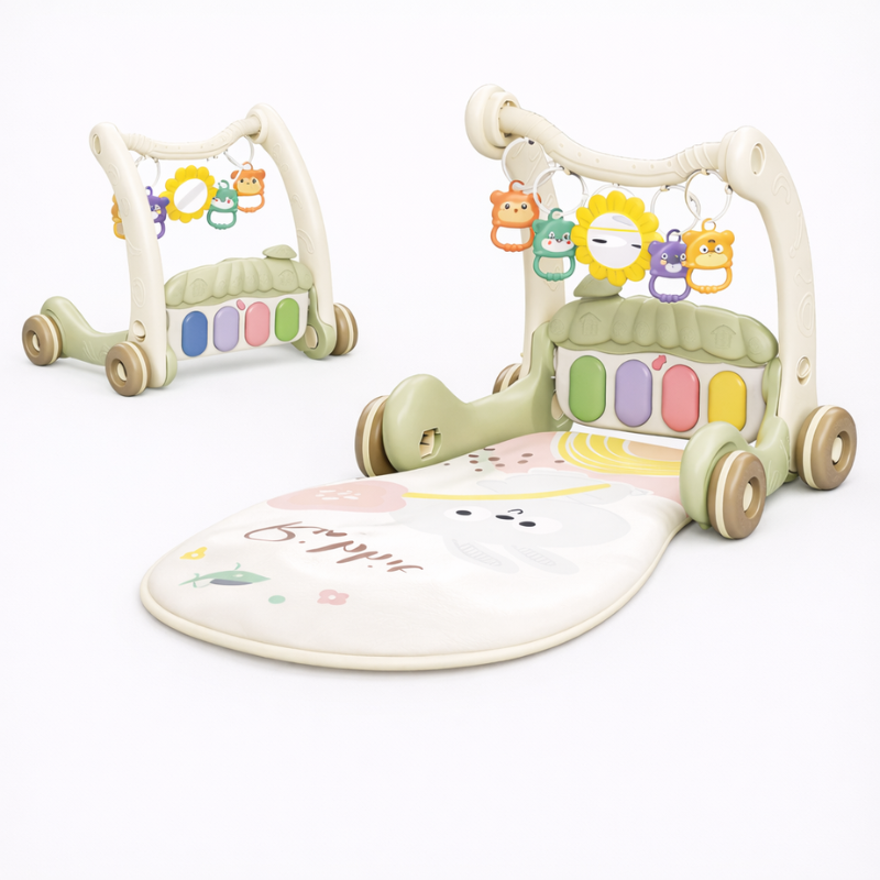 Interactive & Safe – 3-in-1 Walker & Infant Gym