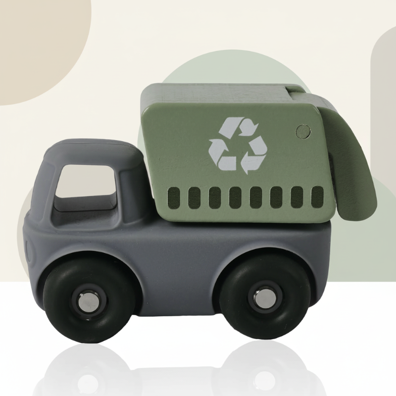 Safe & Teething-Friendly – Silicone Teething Plaything Vehicle