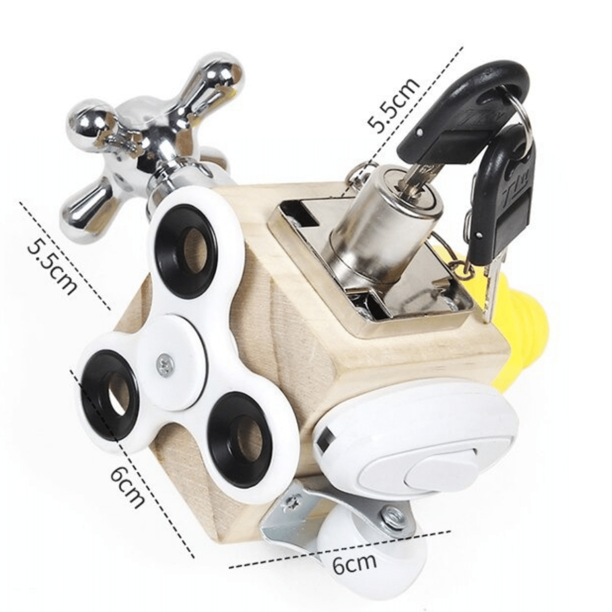 Develops finger dexterity - Tactile Cube
