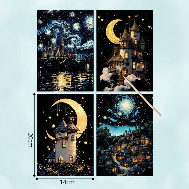 Glow-in-the-dark – Scratch Cards Kit