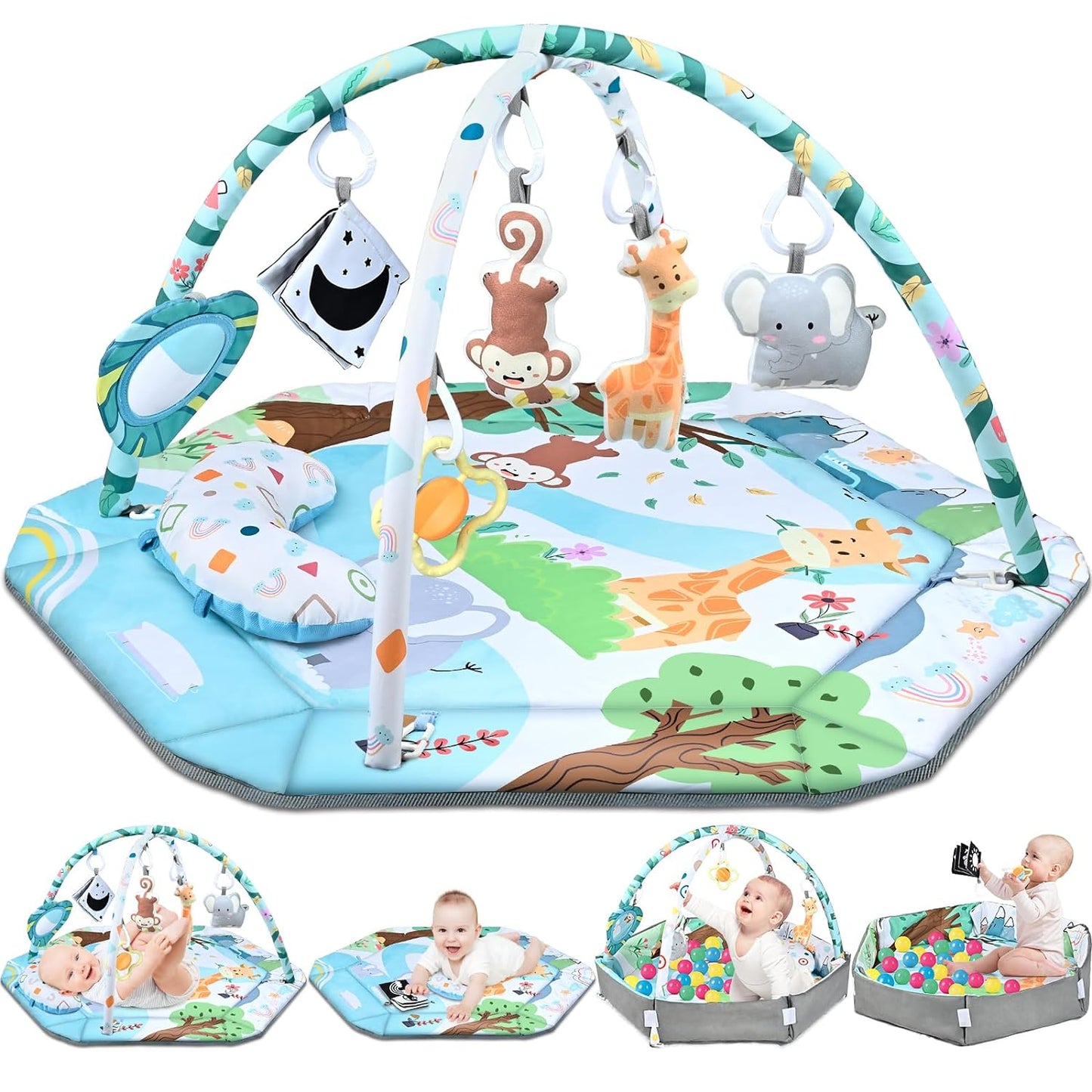 8-in-1 Growth & Play – Infant Play Mat