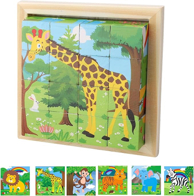 Play & Educational - 3D Wooden Blocks Puzzle