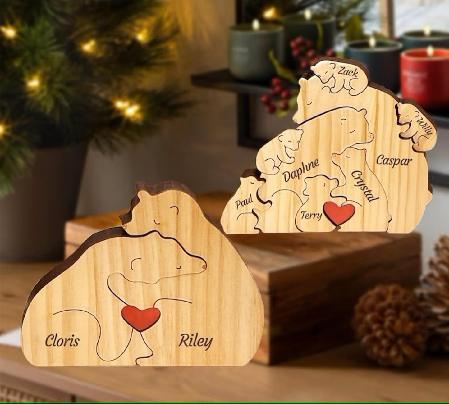 Family Puzzle™ – Custom Mother's Day Gift with a Family of Bears