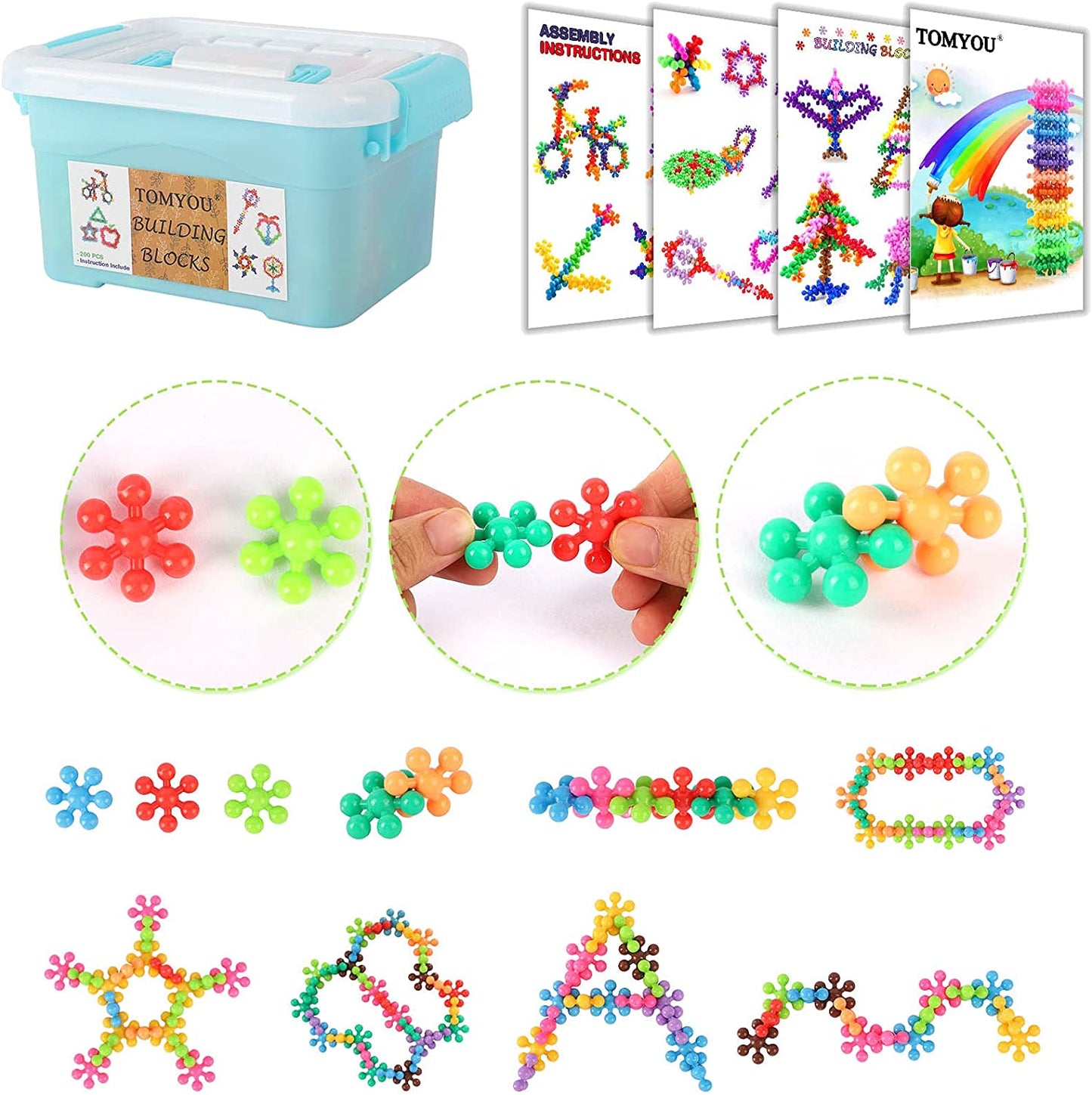 Developing creativity - Snowflake building blocks