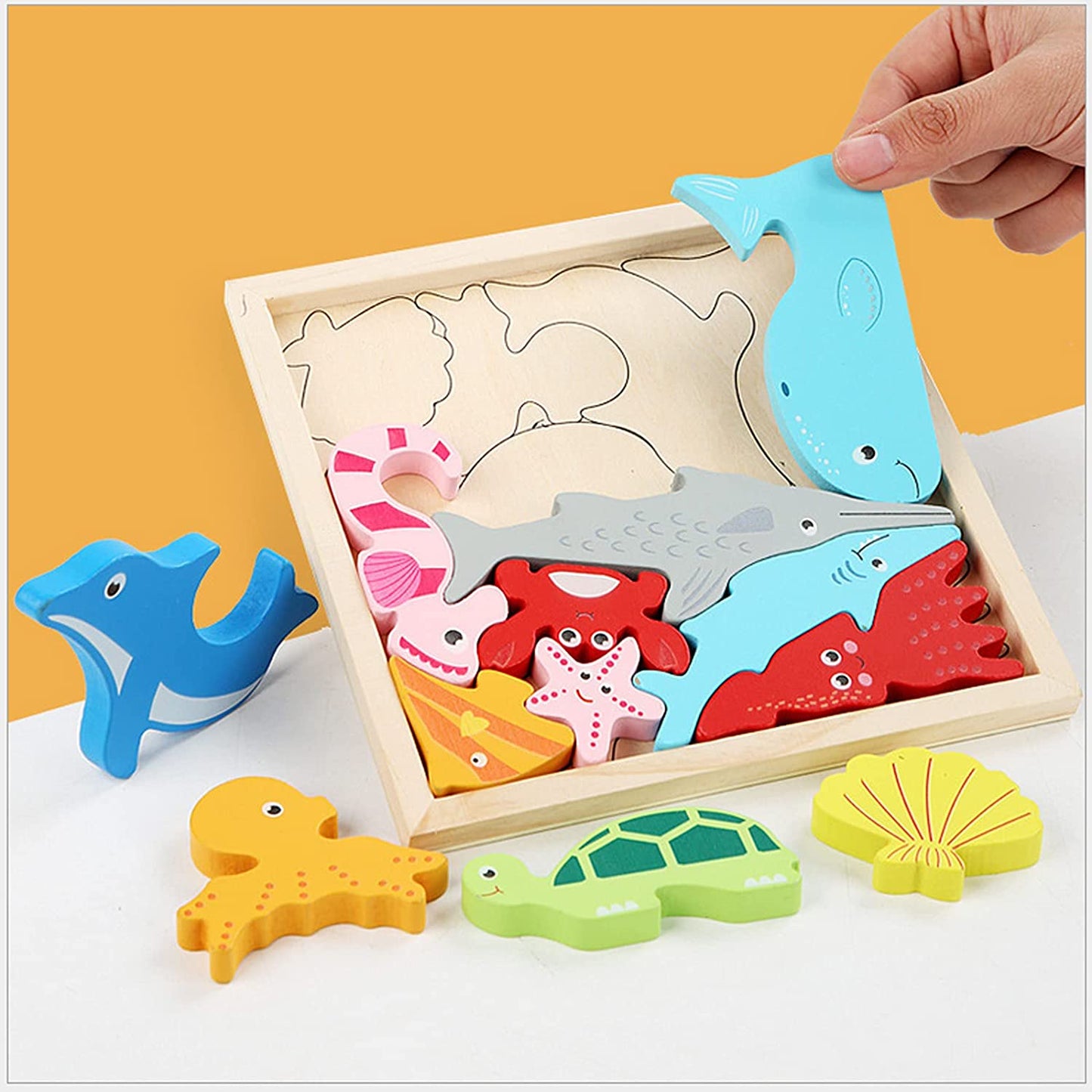 What fits the frame shapes? - Shape puzzle (2+1 FREE)