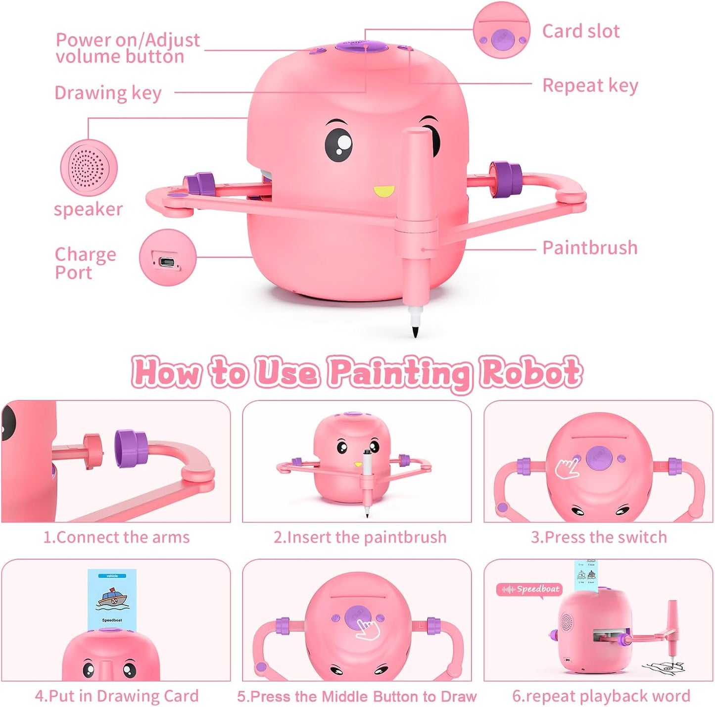Interactive & Play - Drawing Robot Toys