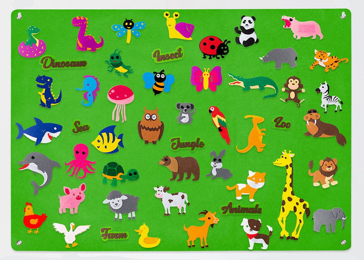 Meet the wonderful animals! - Felt board
