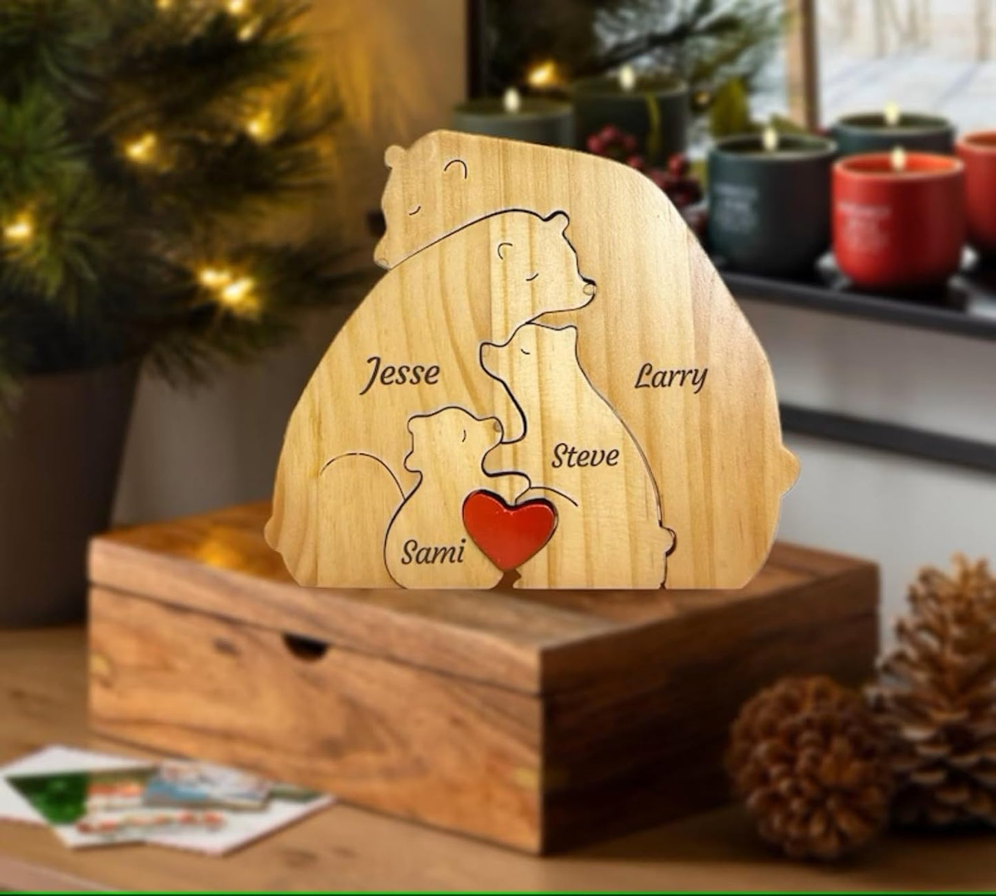Family Puzzle™ – Custom Mother's Day Gift with a Family of Bears