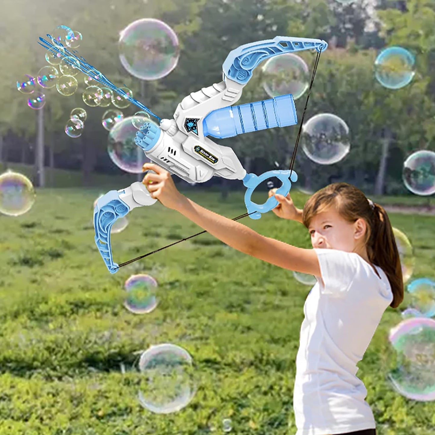 TrendyToys – Active & Innovative - 2-in-1 Bow Bubble Blower Machine