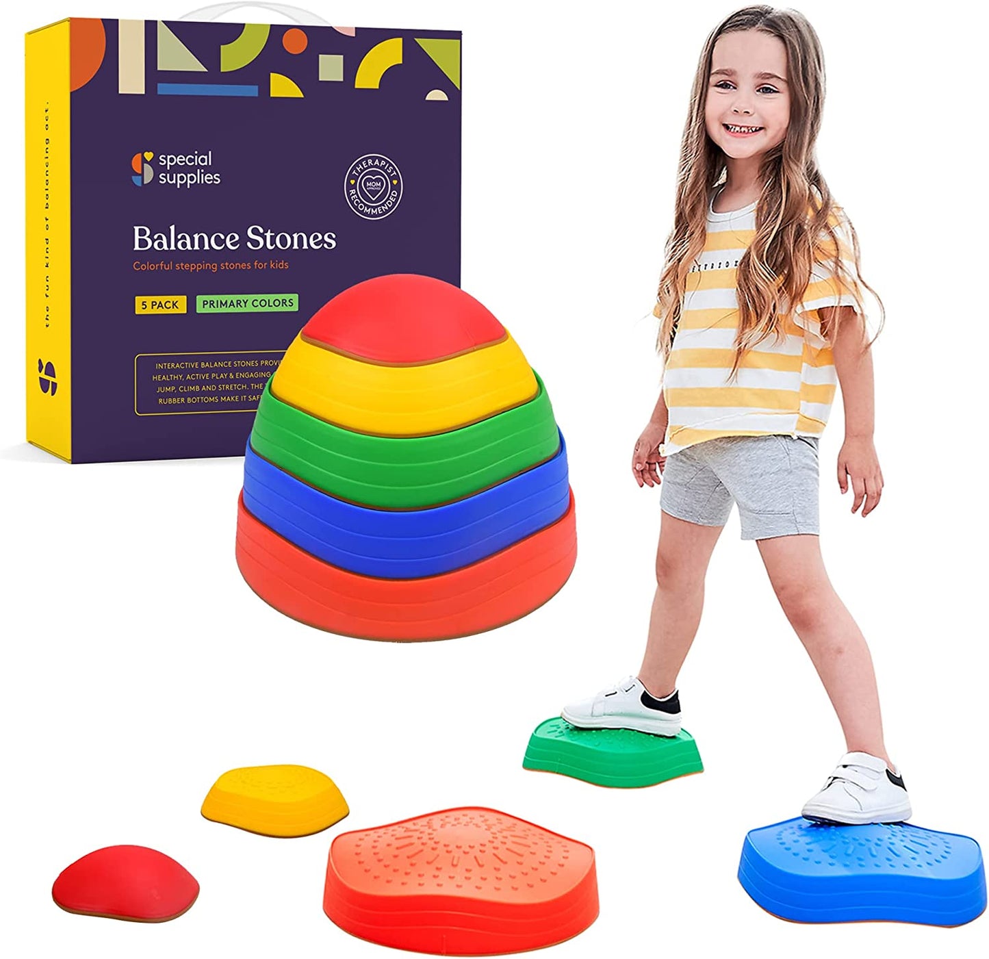 Jump on the balance stones - Balance game