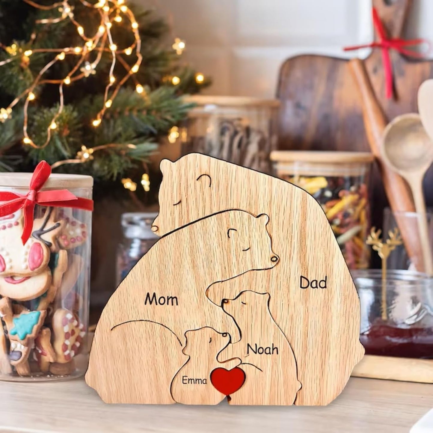 Family Puzzle™ – Custom Mother's Day Gift with a Family of Bears
