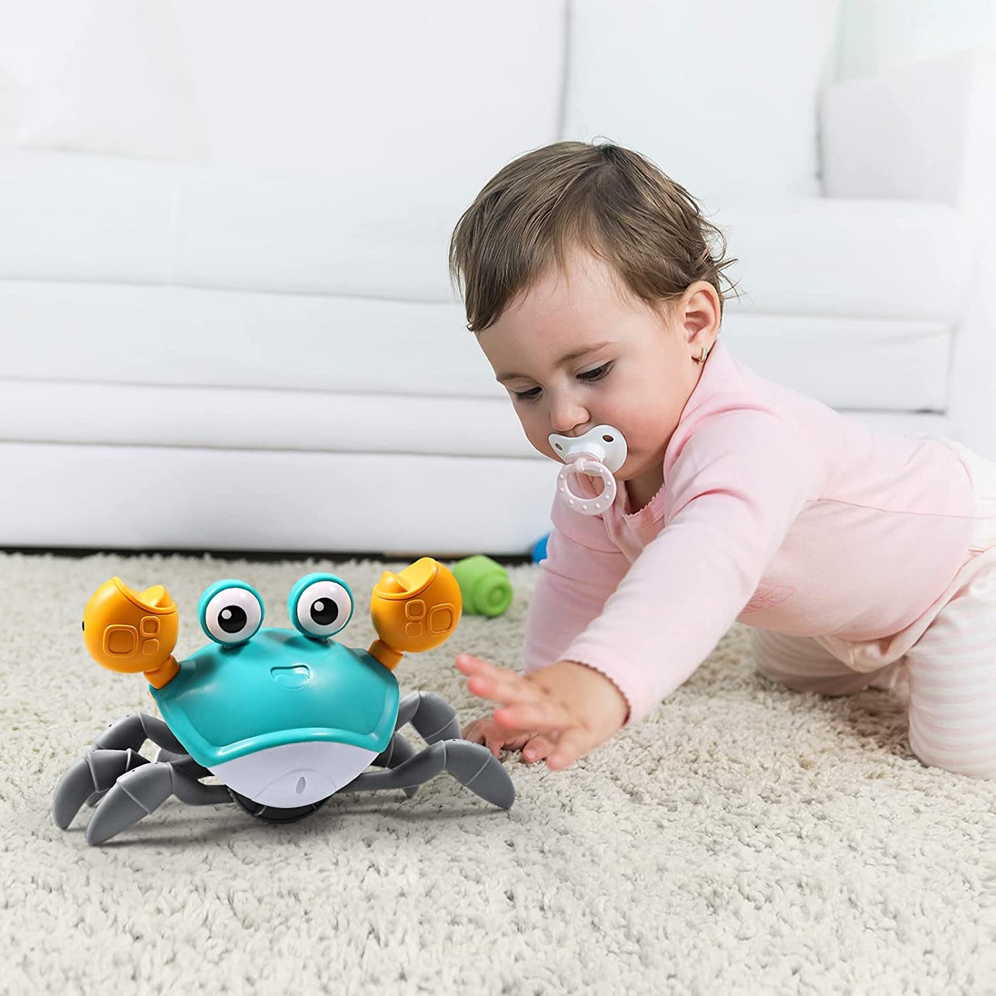 Encourage movement - Crawling crab