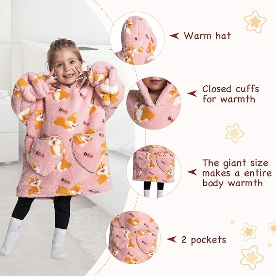 Cute and comfortable – Children's blanket with hood