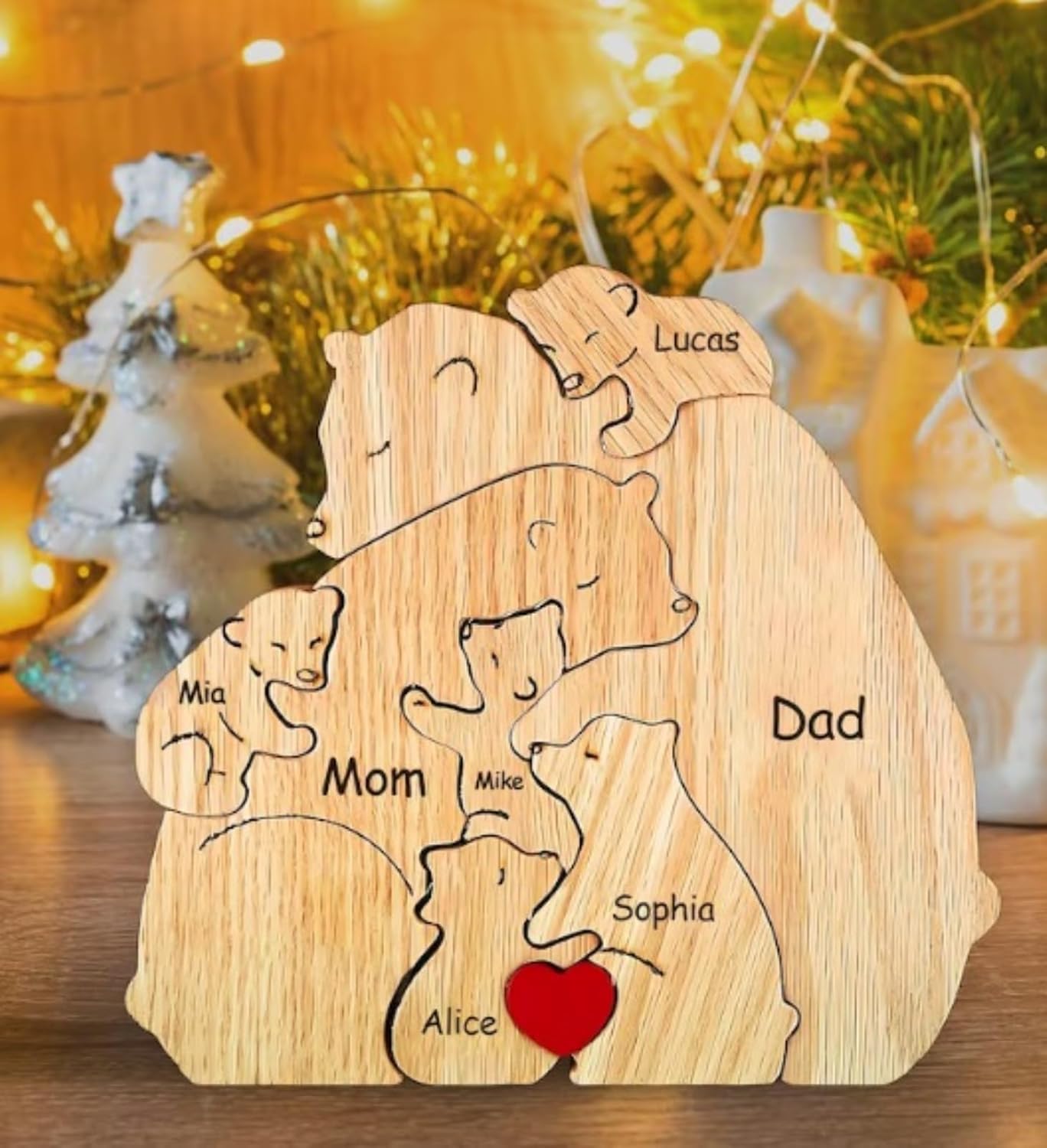 Family Puzzle™ – Custom Mother's Day Gift with a Family of Bears