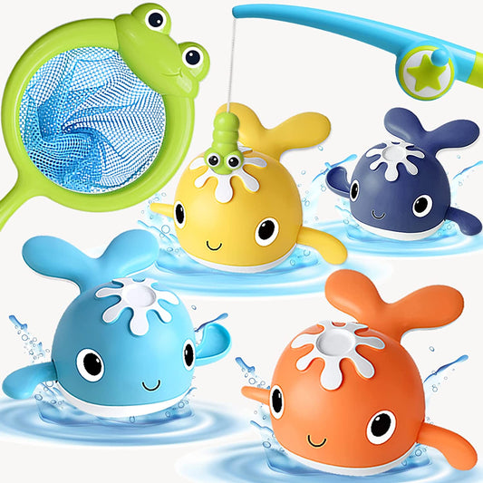 Cute bathing fish - Swimming whales