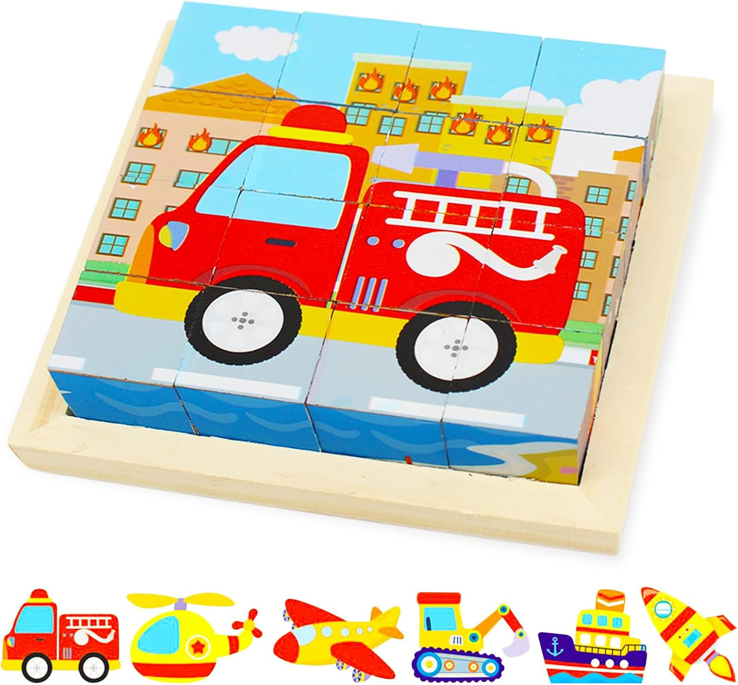 Play & Educational - 3D Wooden Blocks Puzzle