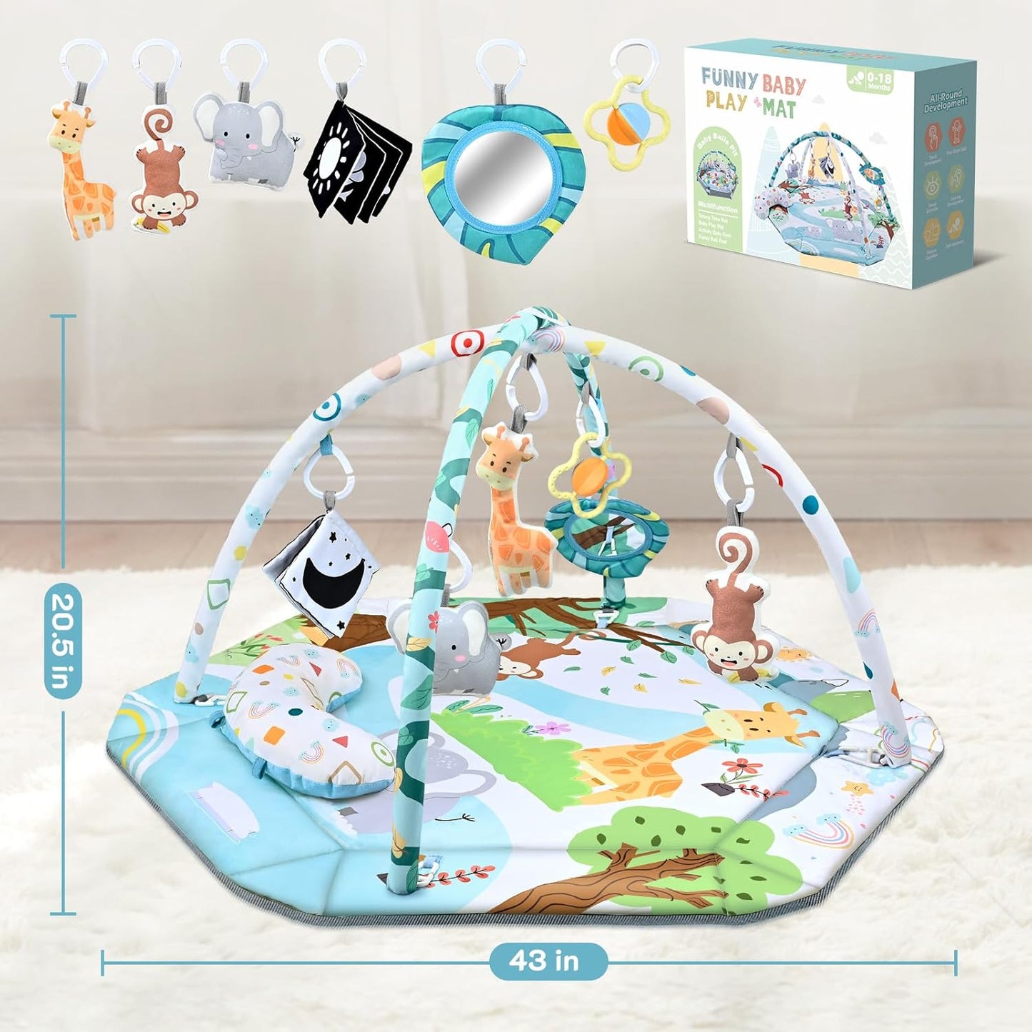 8-in-1 Growth & Play – Infant Play Mat