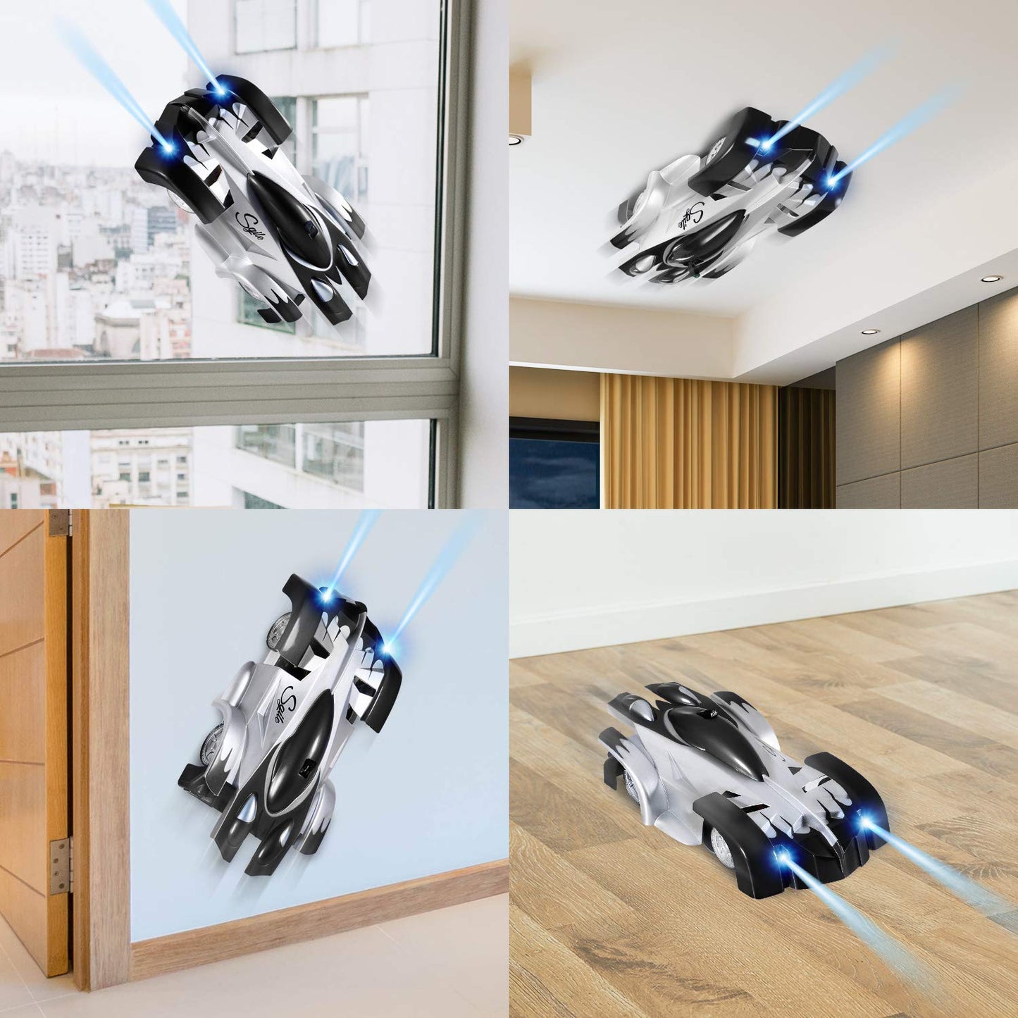 Drive over walls and ceilings - Remote-controlled car