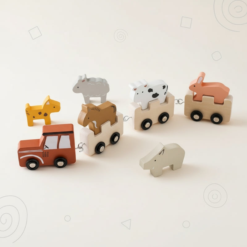 Classic & Educational – Wooden Developmental Train