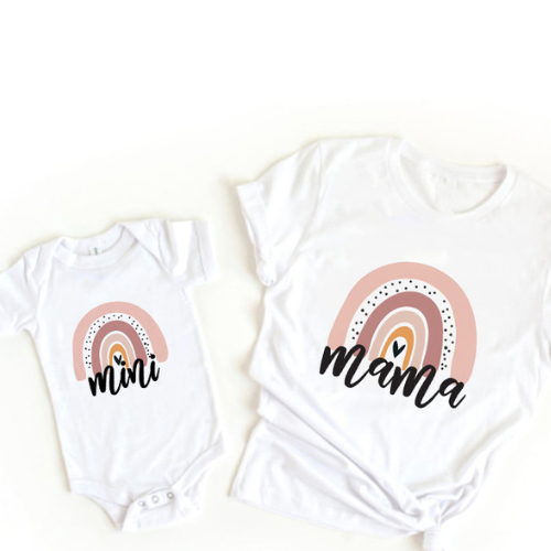 Mommy & Daughter - Matching Shirt & Romper