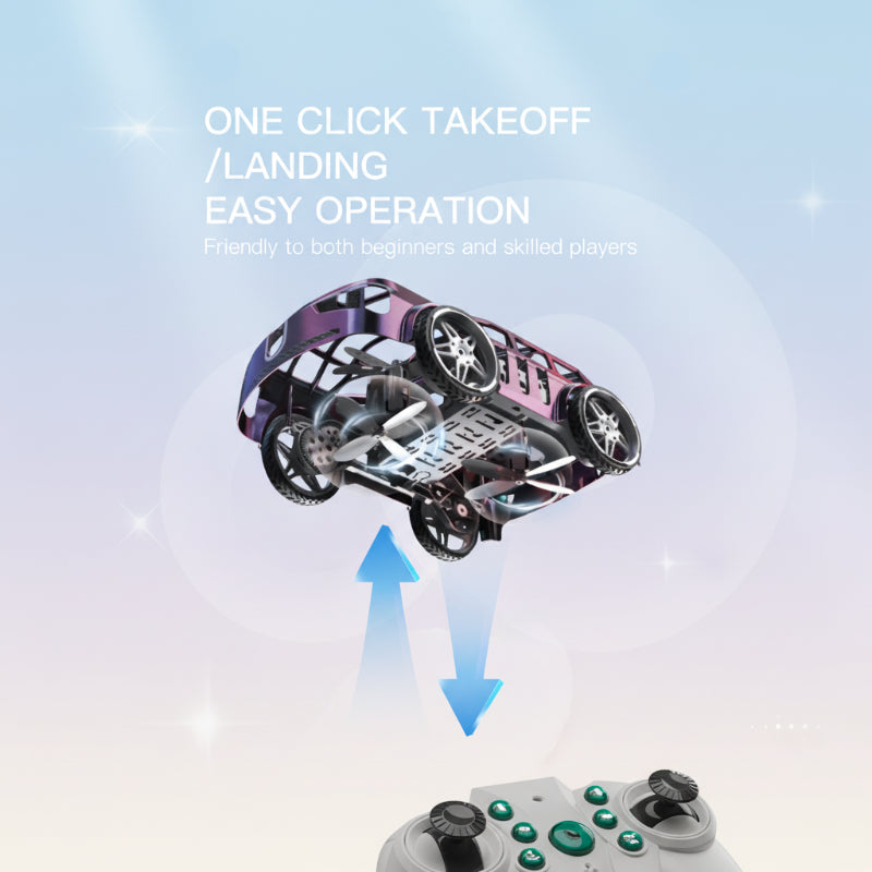 Innovative & Spectacular – 2-in-1 RC Flying Car & Drone with LED Light