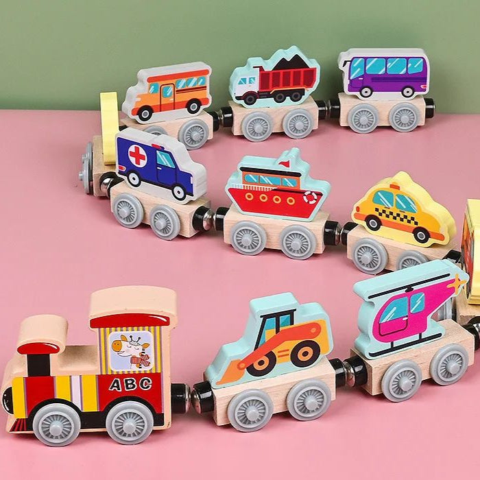 Colors & Shapes - Wood Train Toys