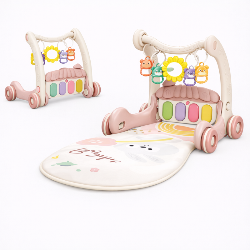 Interactive & Safe – 3-in-1 Walker & Infant Gym