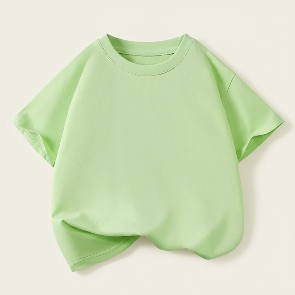 Casual & Plush – Relaxed Fit T-shirt with Round Neck