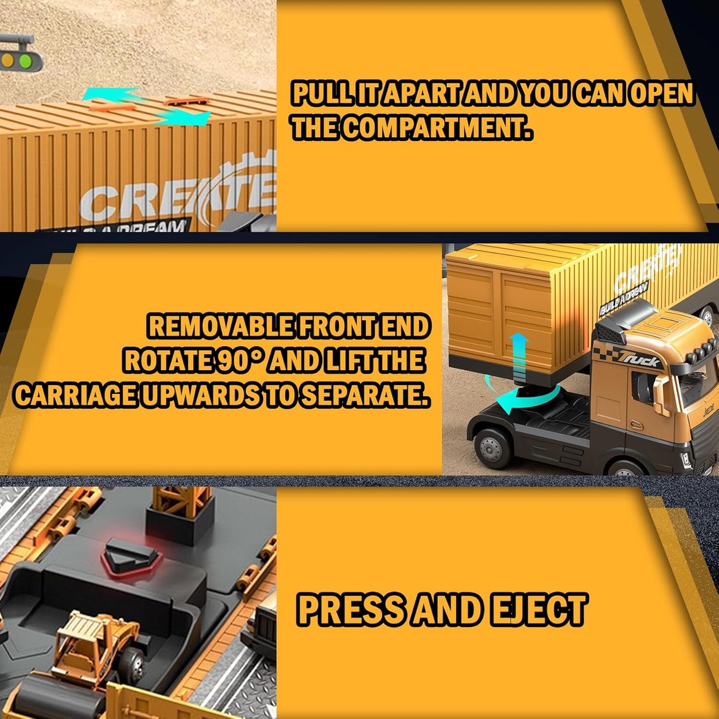Educational & Building – 2-in-1 Construction Truck Play Set
