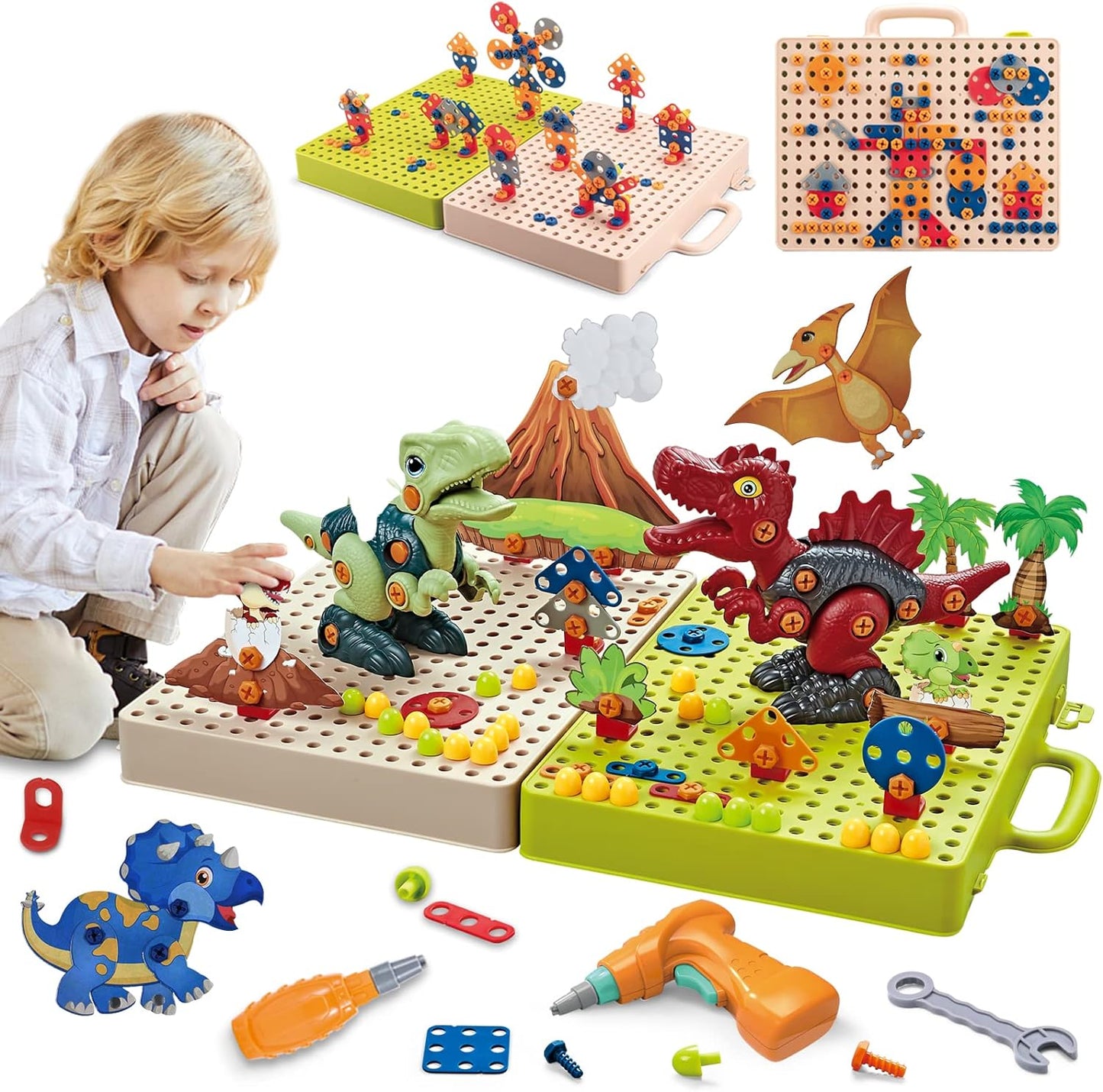Drill & Design - Dino Building Toys