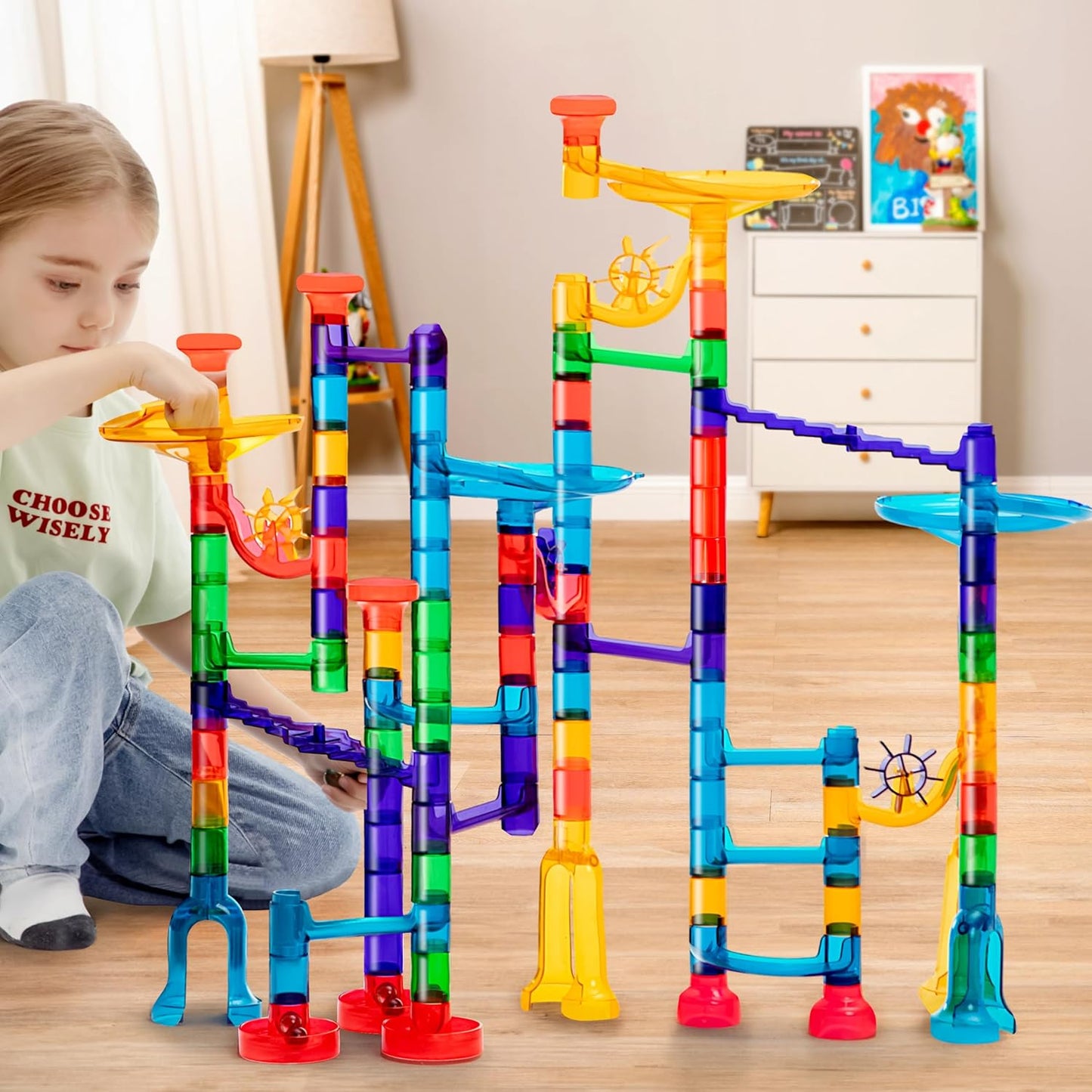 Safe & Educational - Marble Track Construction Kit