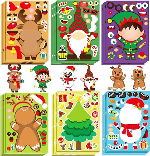 Christmas time in stickers - Sticker sheet Christmas