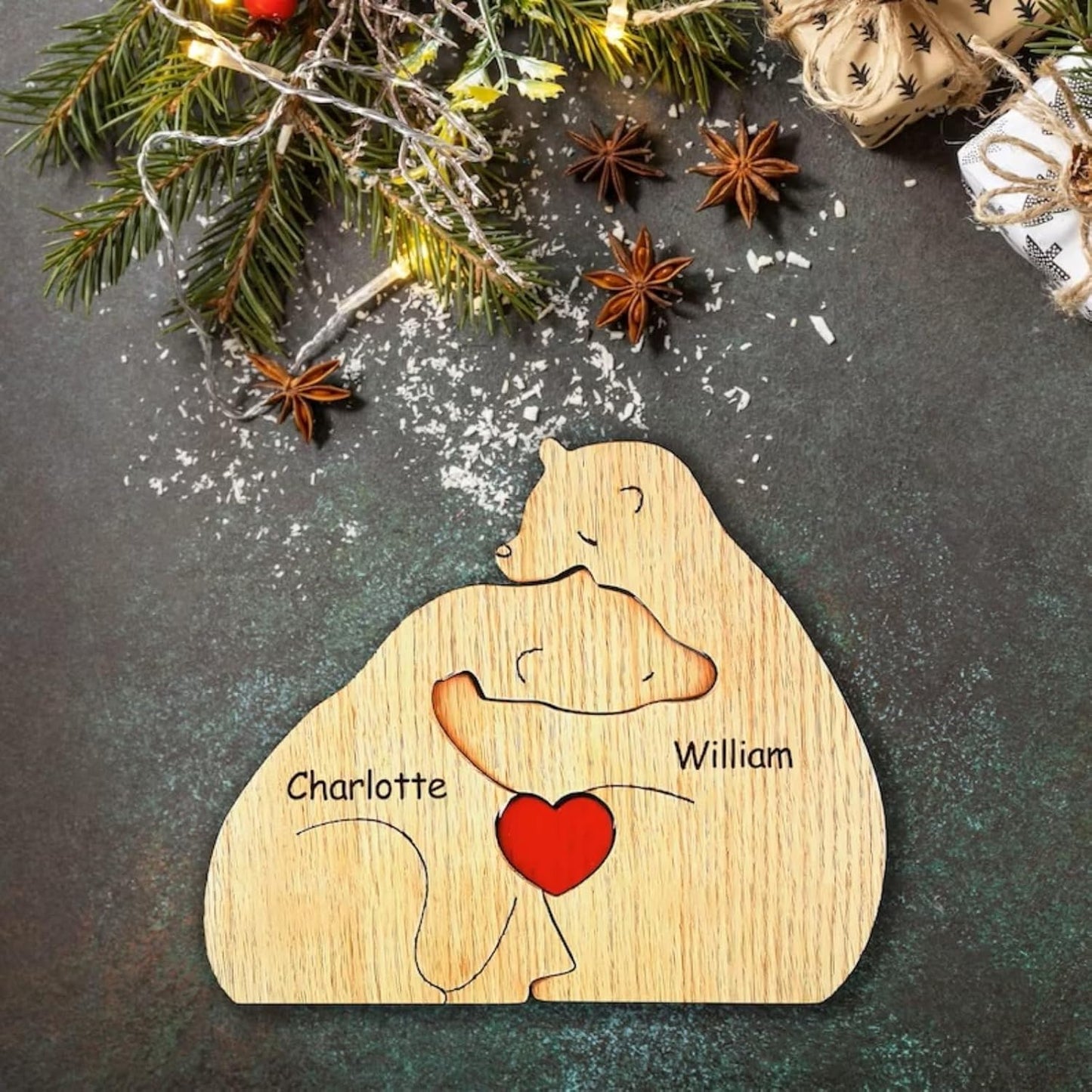 Family Puzzle™ – Custom Mother's Day Gift with a Family of Bears