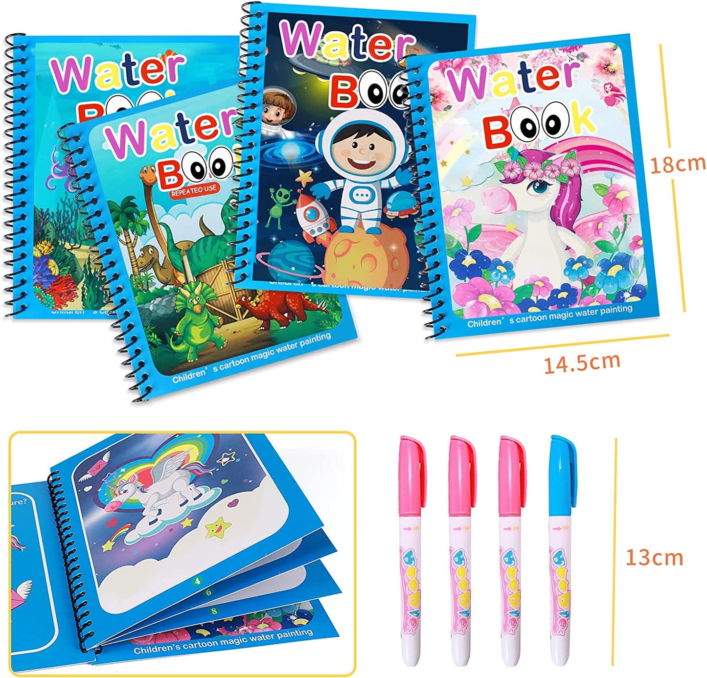 Colour with water - Colouring book