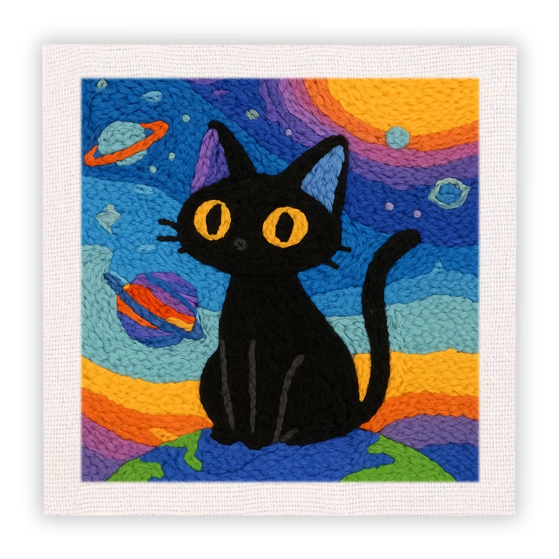 Handmade & Vibrant – Animal Embroidery Kit