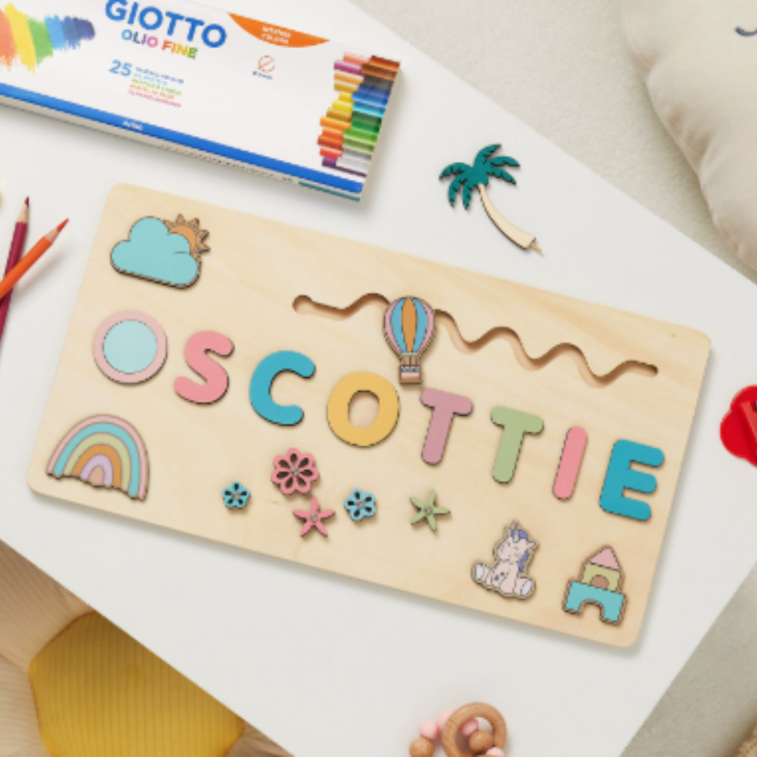 Your own name tag! - Name jigsaw puzzle