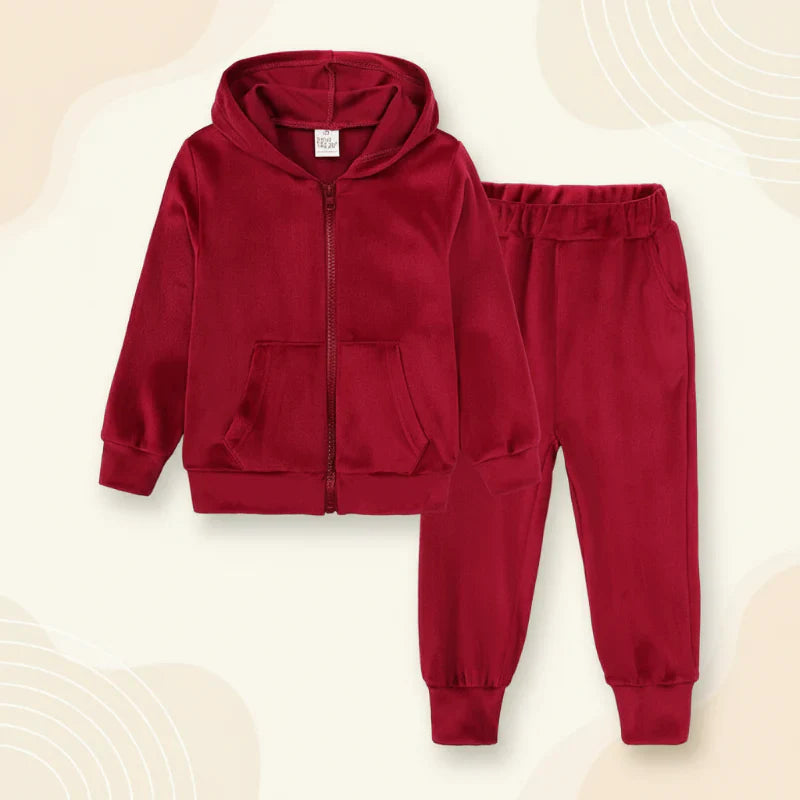 Children Tales – Warm & Comfortable – Velvet Tracksuit for Kids
