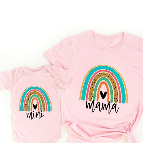 Mommy & Daughter - Matching Shirt & Romper