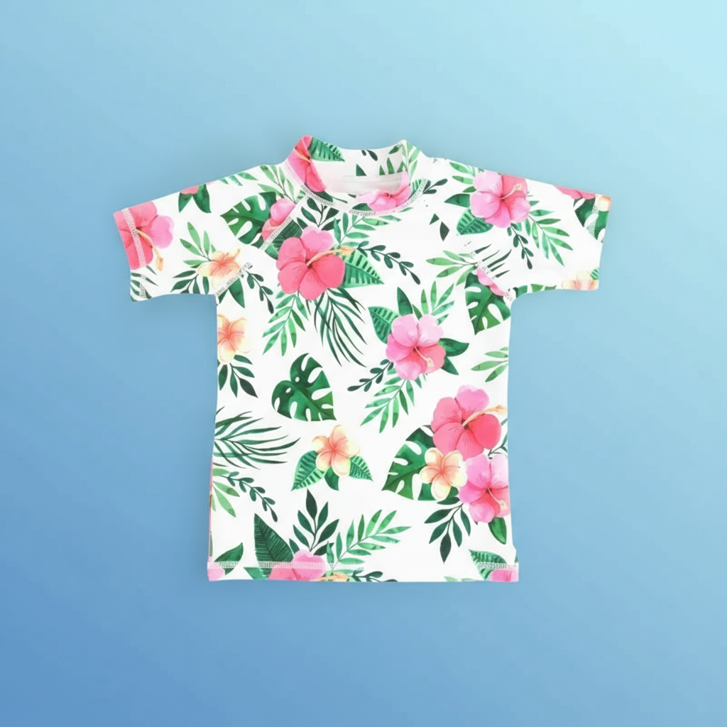 Summery & Protective – Anti-UV Children's Swim Shirt with Short Sleeves