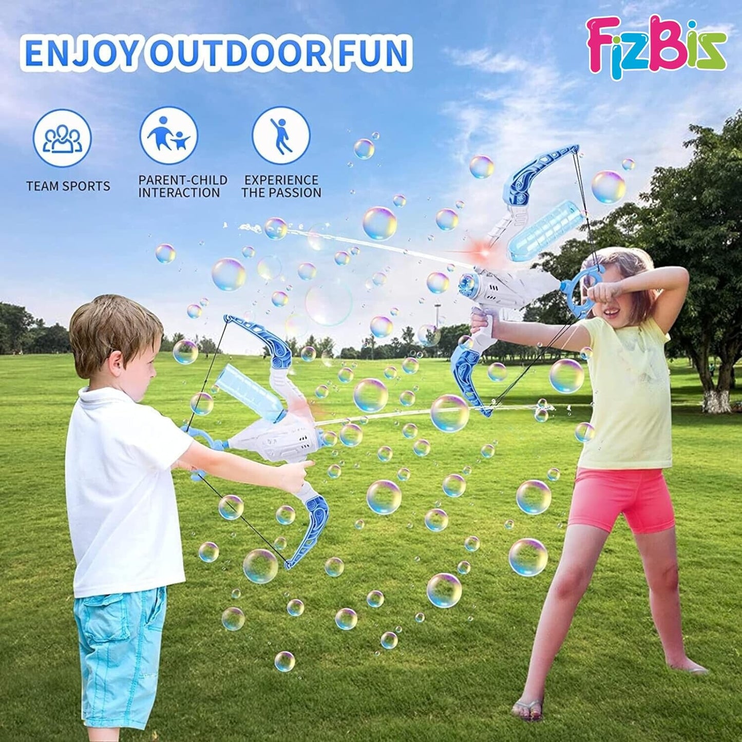 TrendyToys – Active & Innovative - 2-in-1 Bow Bubble Blower Machine