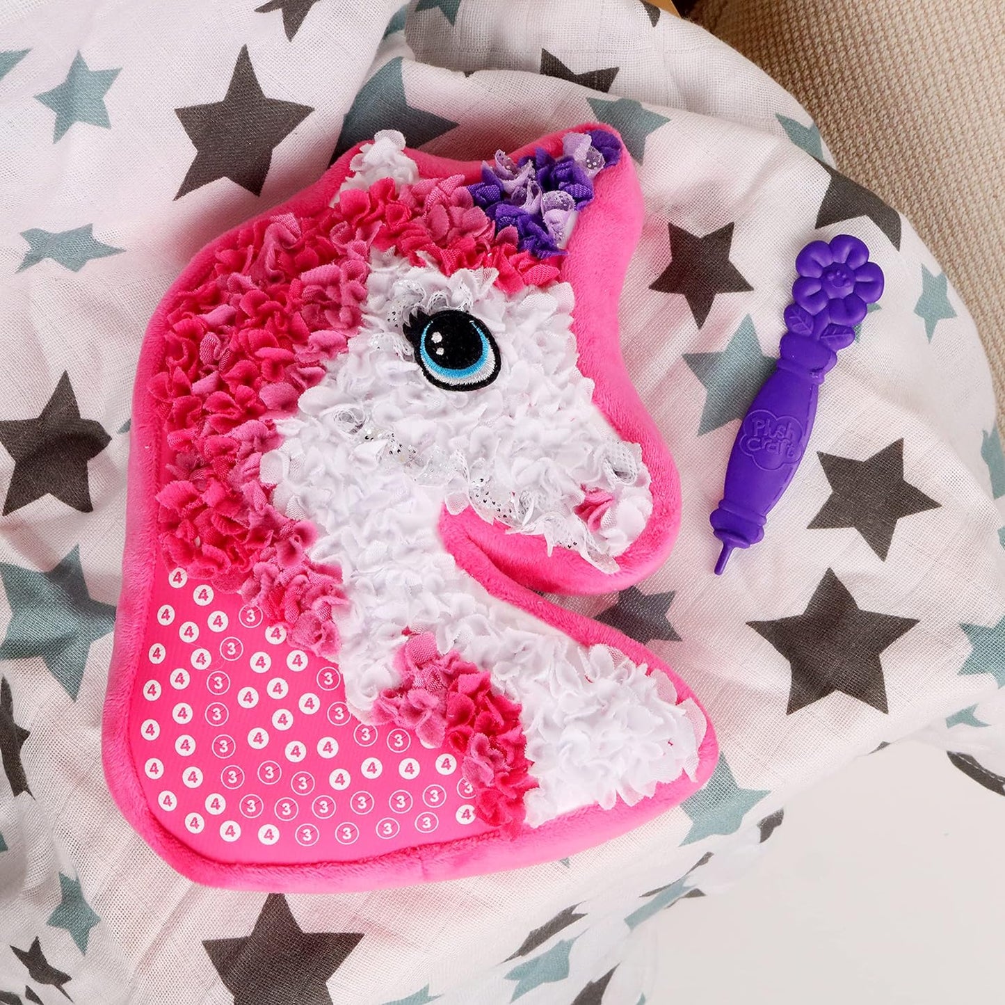 Fluffy fun- Plush unicorn pillow