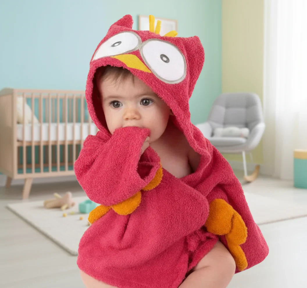Plush & Absorbent – Bathrobe with Animal Design